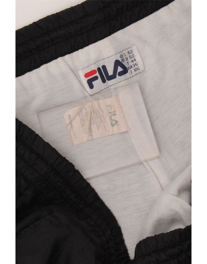 Fila Мужские спортивные брюки IT 52 Большие черные полиамид