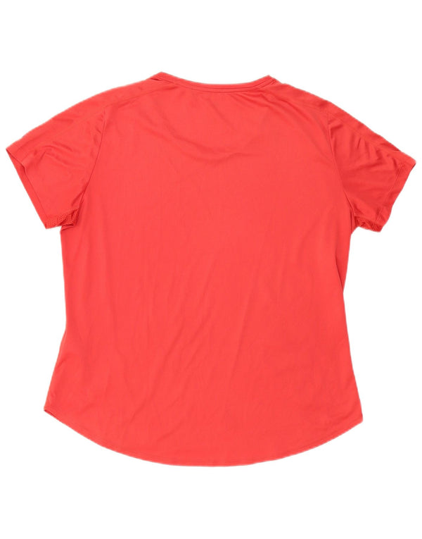 Женская футболка с рисунком Adidas Aeroready Top UK 20/22 XL Красный полиэстер