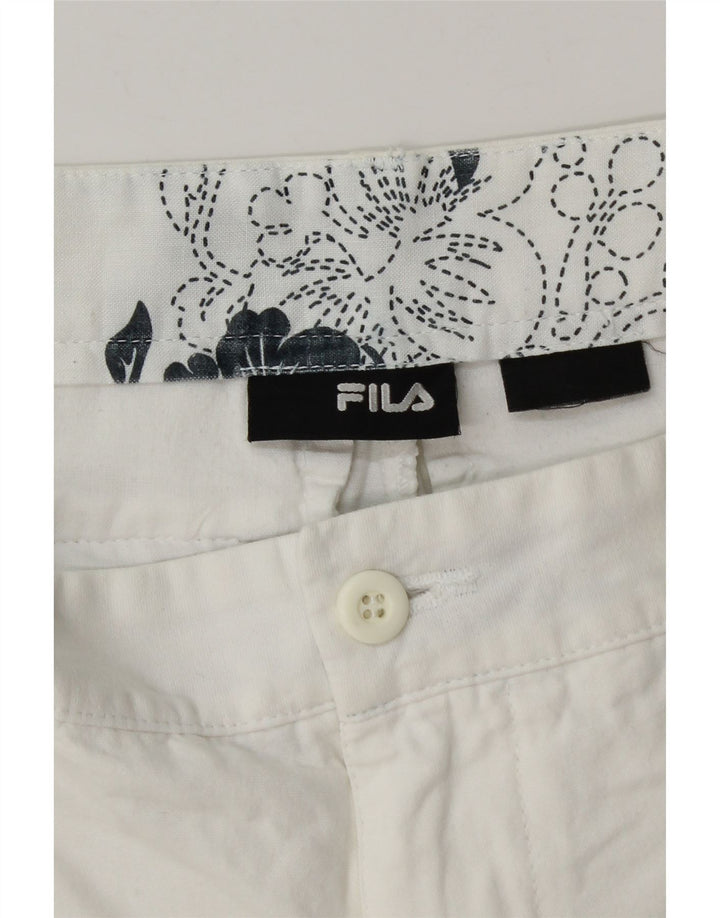 Мужские шорты чинос Fila W32 средние белые