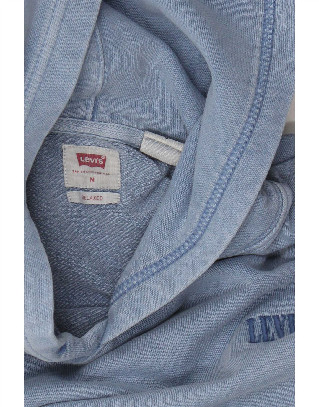 Мужской джемпер свободного кроя Levi's с капюшоном, средний синий