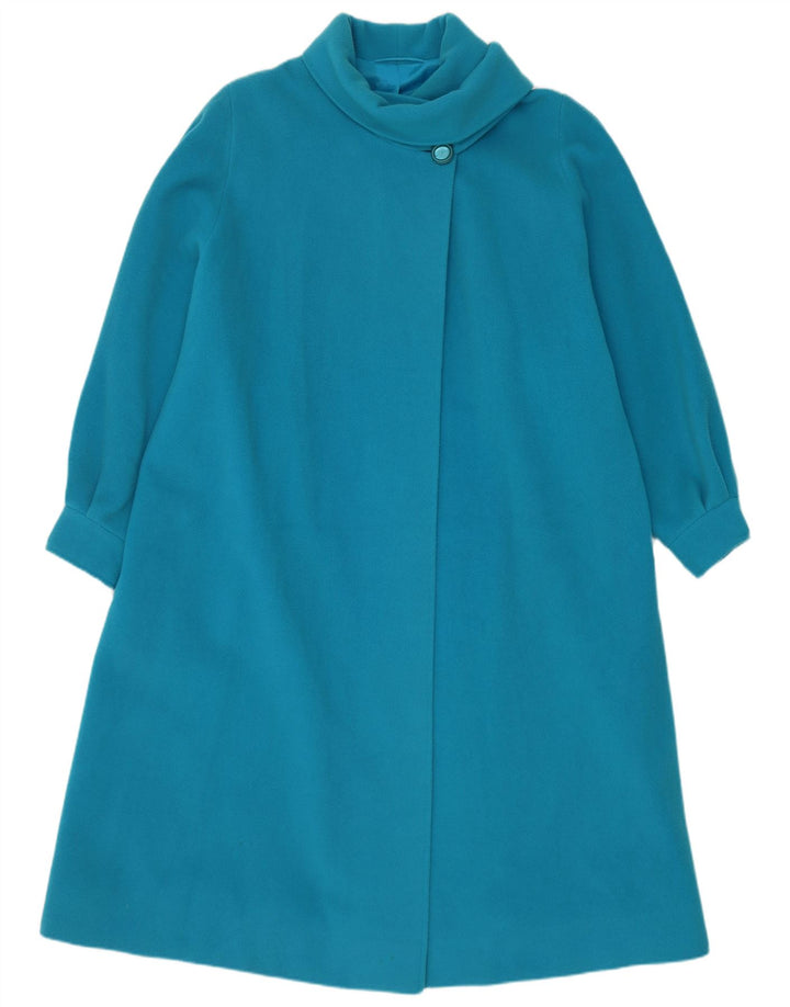 Винтажное женское пальто UK 22 3XL синее