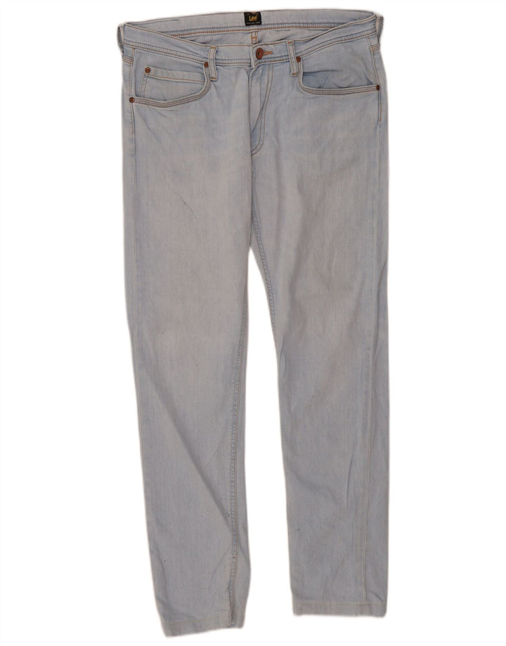 LEE Mens Luke Slim Jeans W32 L30 Blue Cotton