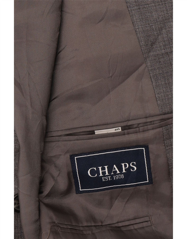 Мужской пиджак Chaps с 2 пуговицами, Великобритания 44, 2XL, серая шерсть