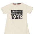 CHAMPION Girls Graphic T-Shirt Top 9-10 Years Medium  White Cotton | Vintage Champion | Thrift | Second-Hand Champion | Used Clothing | Messina Hembry 