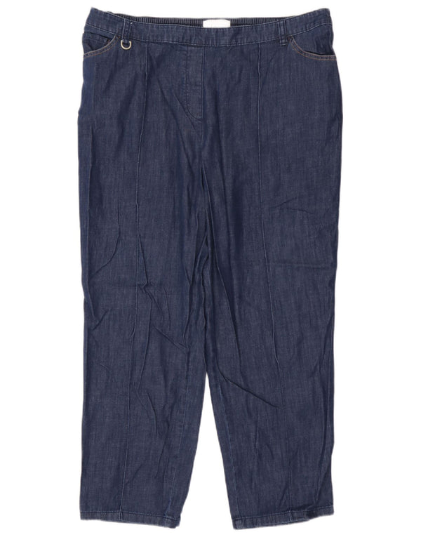 Женские зауженные джинсы Marks & Spencer UK 18 XL W38 L26 Темно-синие хлопковые