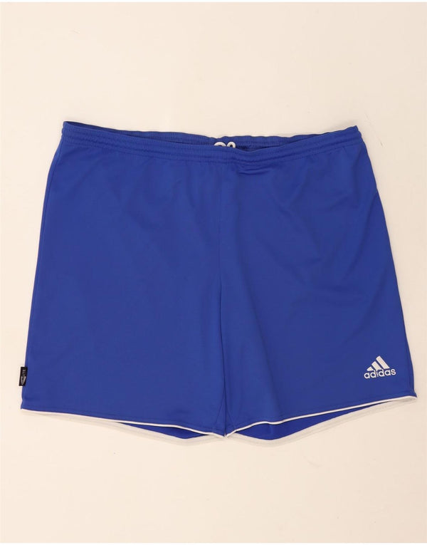 Мужские спортивные шорты Adidas Climalite XL синие из полиэстера