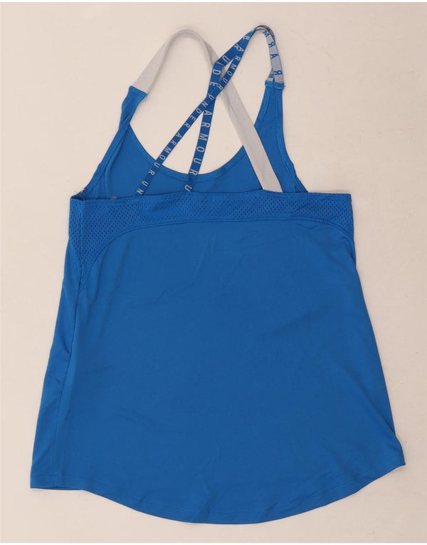 Женский топ свободного покроя с бретелькой на шее Under Armour Heat Gear UK 12, средний синий цвет