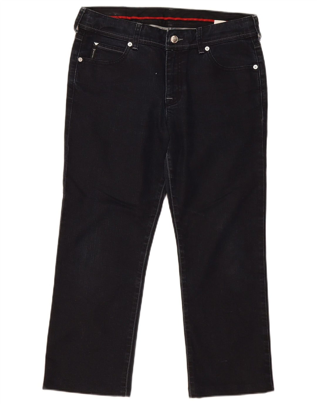 Женские прямые джинсы Armani W29 L24 темно-синие, хлопок