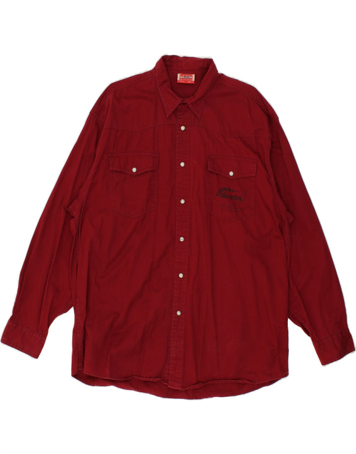 LEMON & SODA Mens Graphic Shirt XL Red Cotton Vintage Lemon & Soda and Second-Hand Lemon & Soda from Messina Hembry 