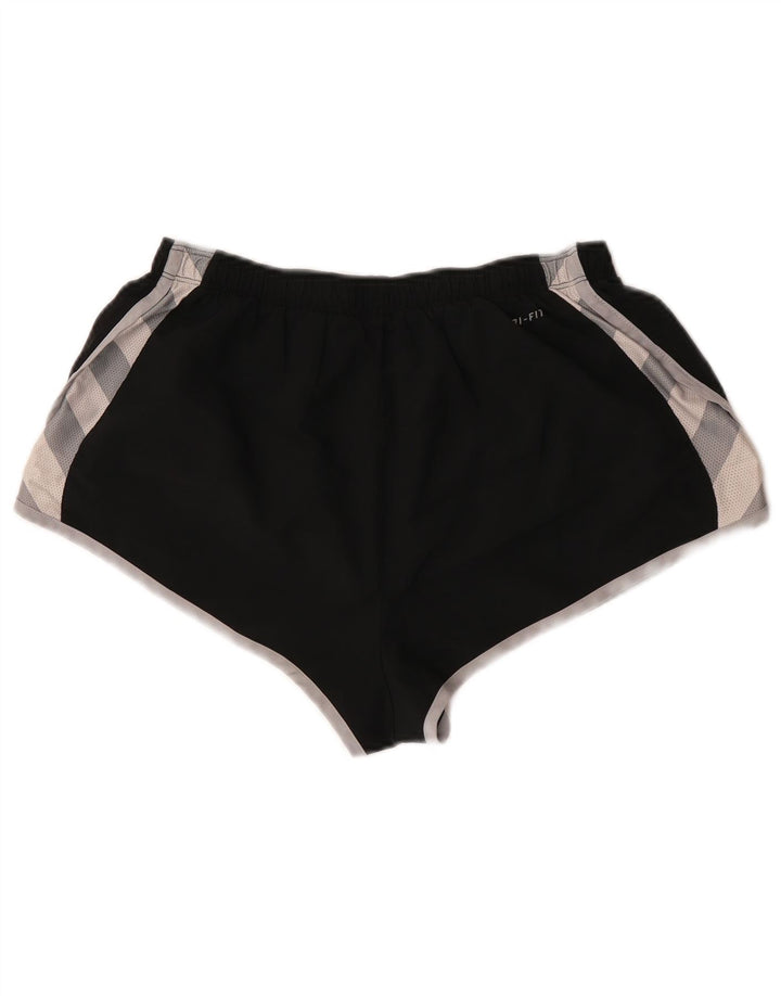 Женские спортивные шорты Nike Medium W28 L12, черные, полиэстер с цветными блоками