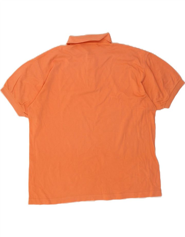 RIFLE Mens Polo Shirt Large Orange Cotton Vintage Rifle and Second-Hand Rifle from Messina Hembry 