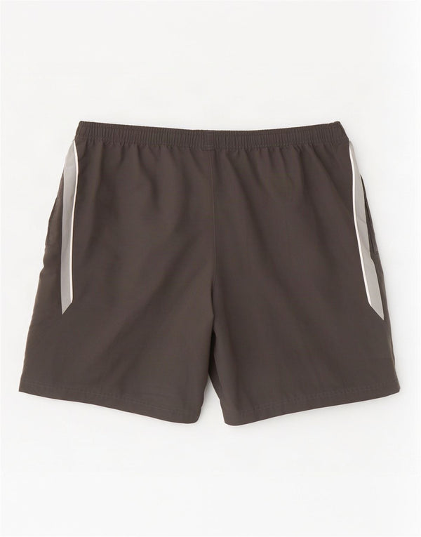 Мужские спортивные шорты Reebok 2XL, черные, полиэстер с цветными блоками