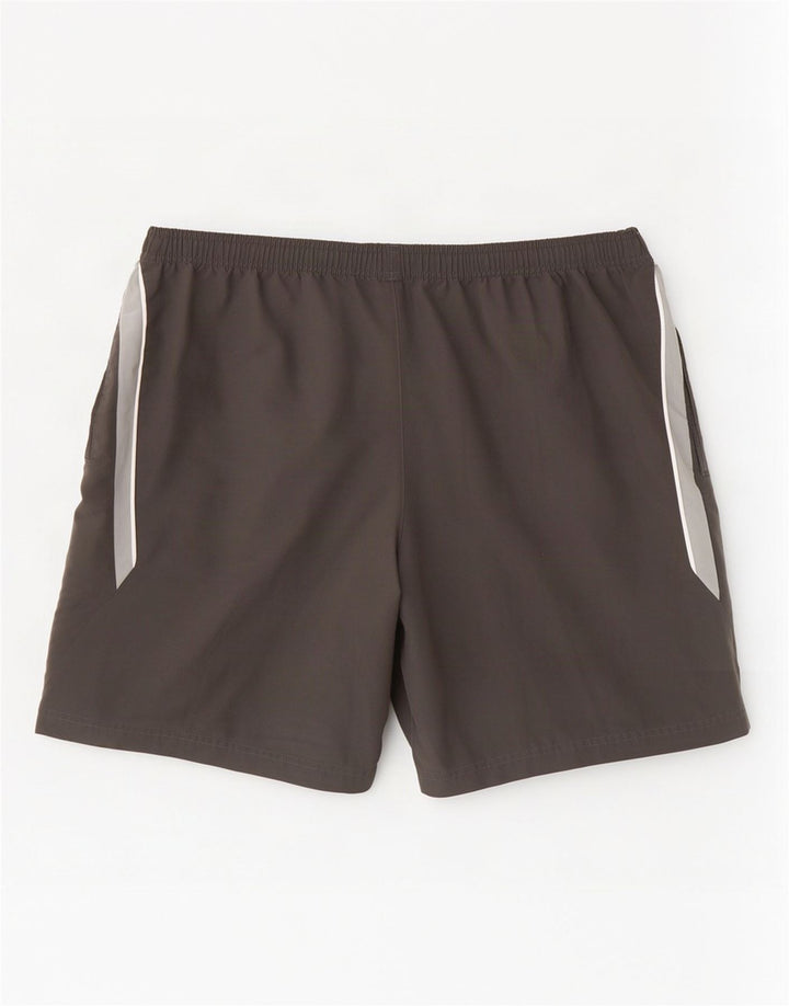 Мужские спортивные шорты Reebok 2XL, черные, полиэстер с цветными блоками