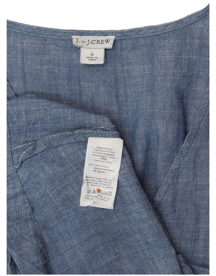 Женская блузка J. CREW Top US 0 XS, синий хлопок