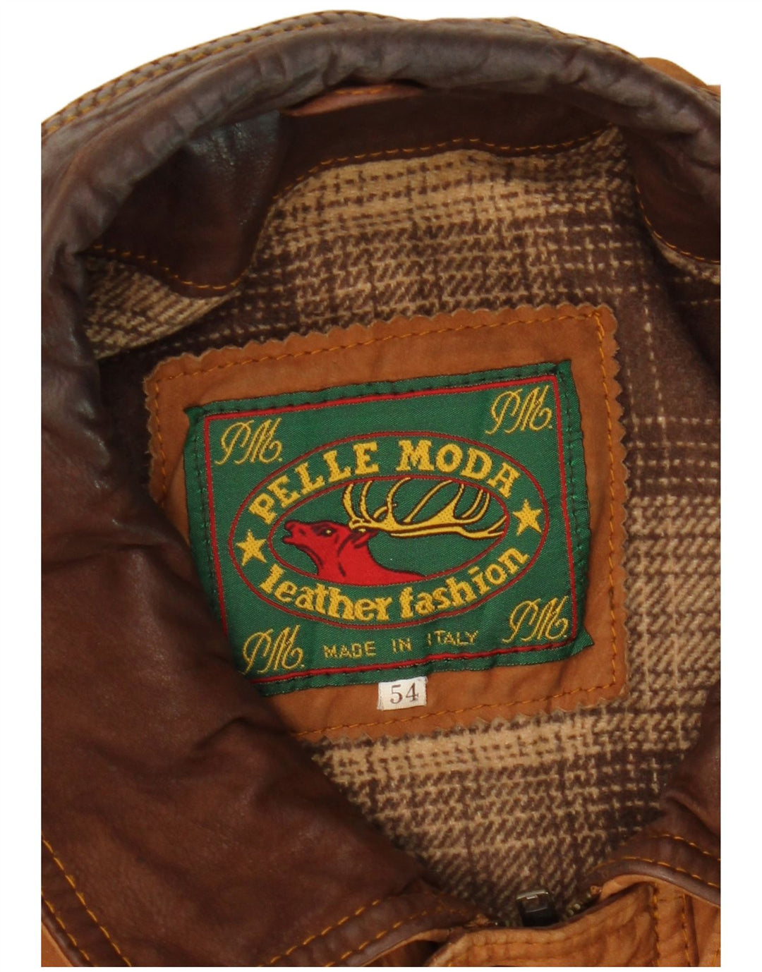 Мужская замшевая куртка Pelle Moda IT 54 2XL Коричневая кожаная