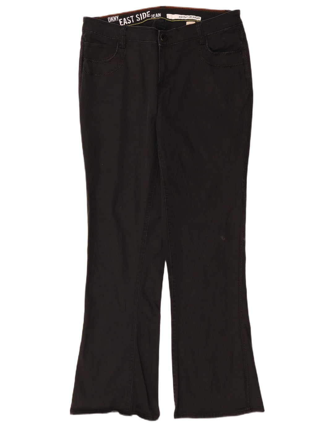 Женские джинсы Dkny Bootcut США 16 2XL W32 L31 Черный хлопок