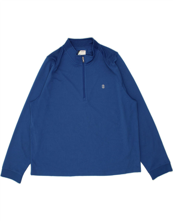 IZOD Mens Zip Neck Pullover Tracksuit Top 2XL Blue Vintage Izod and Second-Hand Izod from Messina Hembry 