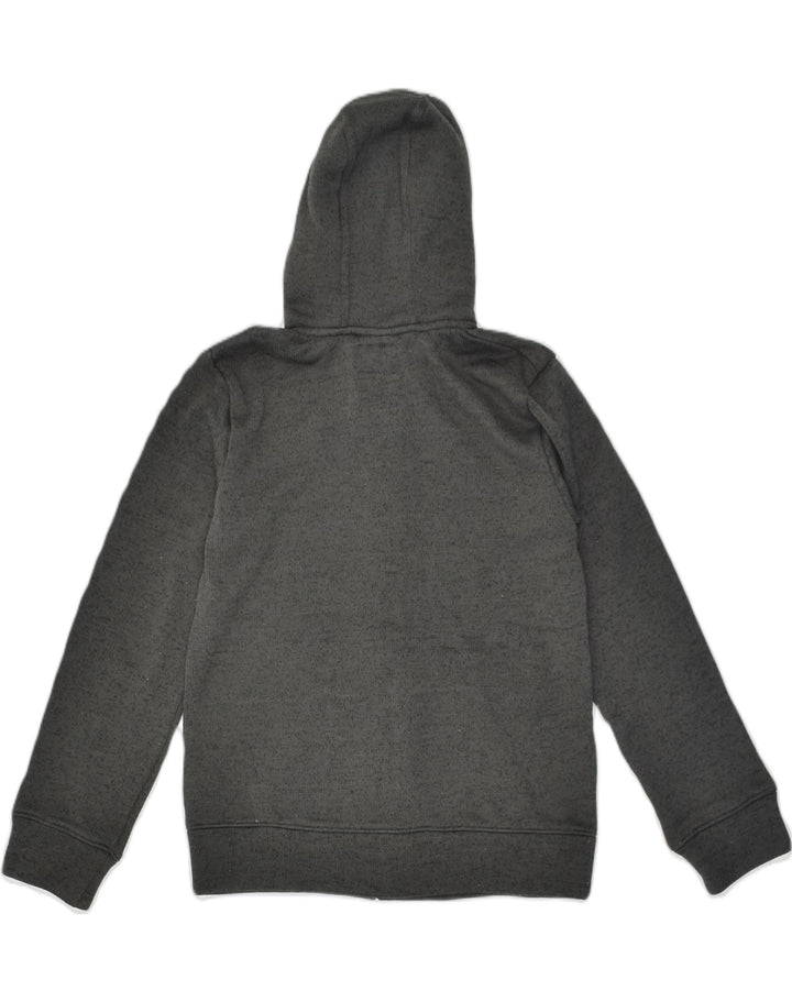 HURLEY Boys Zip Hoodie Sweater 12-13 Years XL Grey Flecked Polyester | Vintage Hurley | Thrift | Second-Hand Hurley | Used Clothing | Messina Hembry 