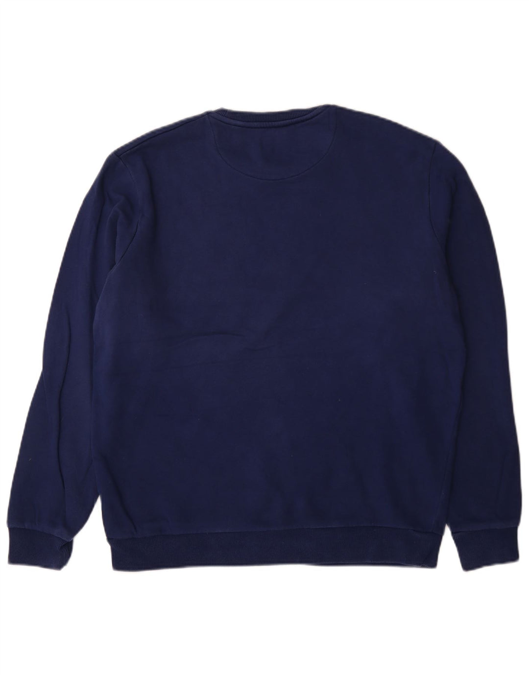 Мужской свитер Lyle & Scott, большой синий хлопковый джемпер