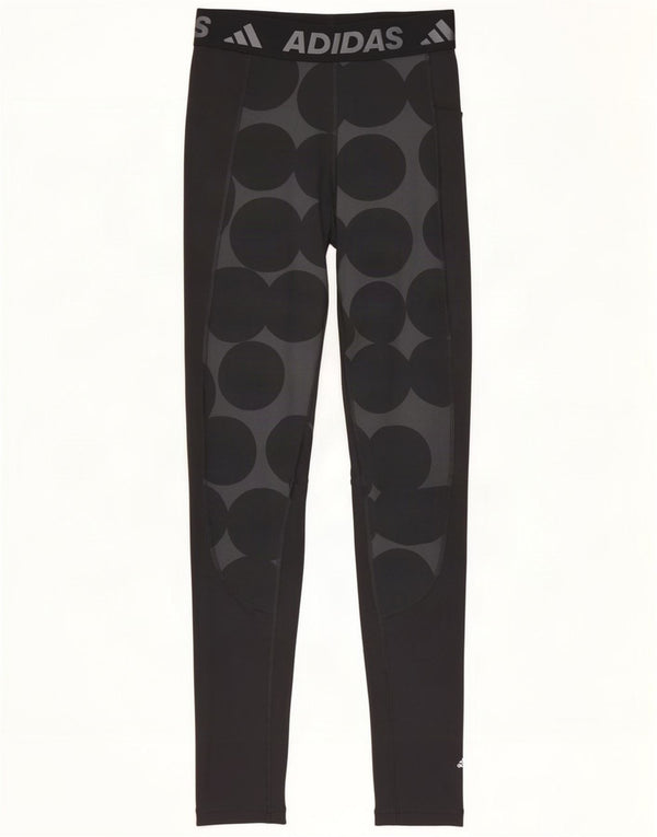 Женские леггинсы Adidas Marimekko с рисунком UK 8/10, маленькие черные в горошек