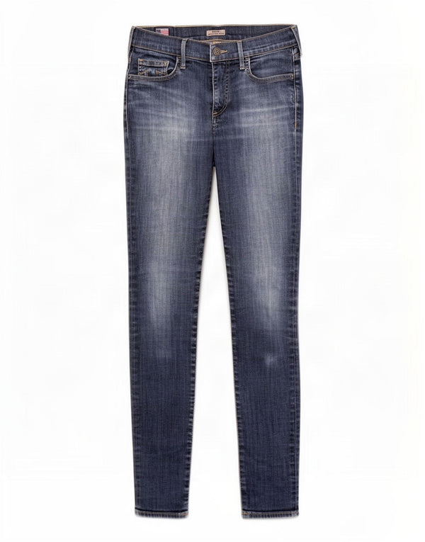 Женские джинсы суперскинни со средней посадкой True Religion Halle W26 L30, синий хлопок
