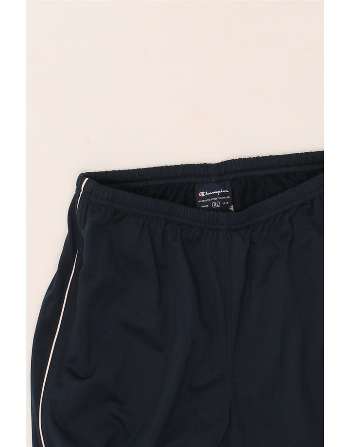 CHAMPION Womens Tracksuit Trousers UK 18 XL Navy Blue Polyester Vintage Champion and Second-Hand Champion from Messina Hembry 