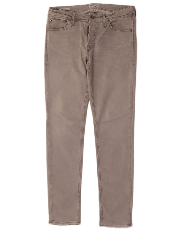 Мужские узкие джинсы Jack & Jones GLENN W33 L32, серый хлопок