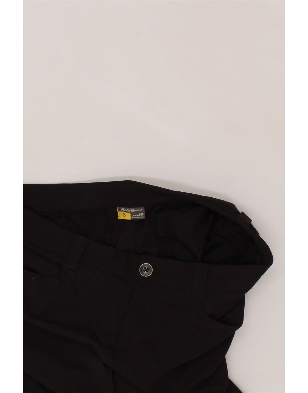 EDDIE BAUER Womens Bermuda Cargo Shorts US 10 Large W32  Black Nylon Vintage Eddie Bauer and Second-Hand Eddie Bauer from Messina Hembry 