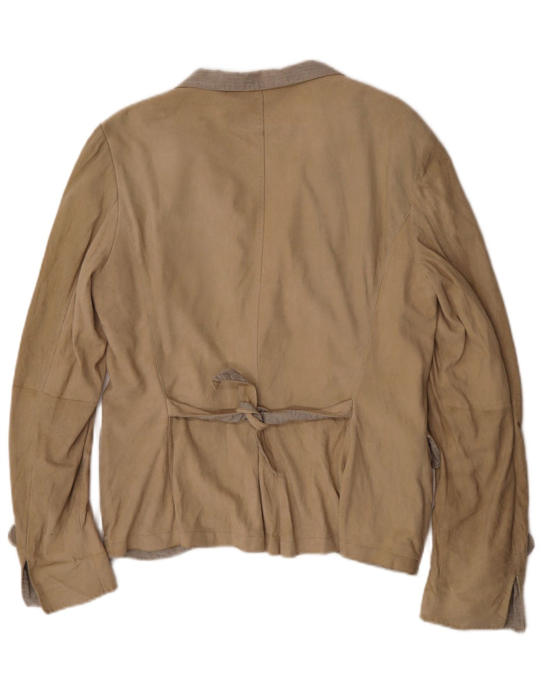 Женский пиджак на 1 пуговице Brunello Cucinelli UK 12 средний бежевый классический