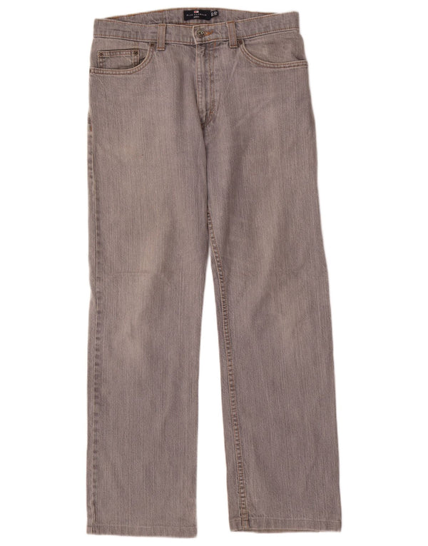 Marks & Spencer Mens Blue Harbour Straight Jeans W32 L30 Grey Cotton
