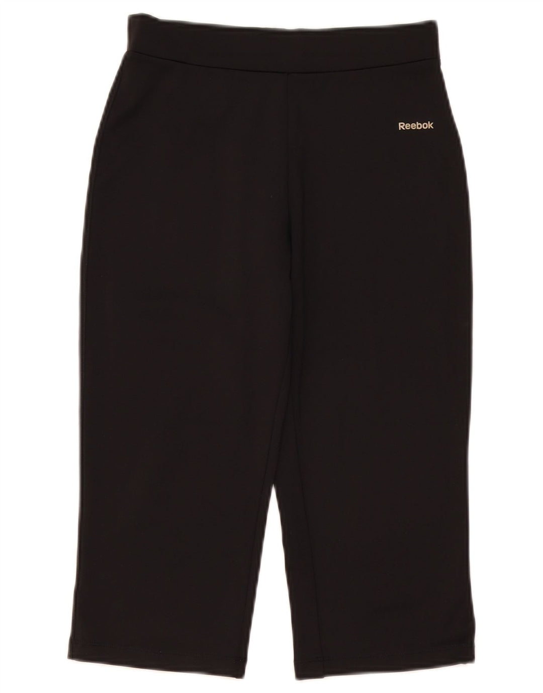 Reebok Женские спортивные брюки-капри, маленькие W26 L18, черные, полиэстер