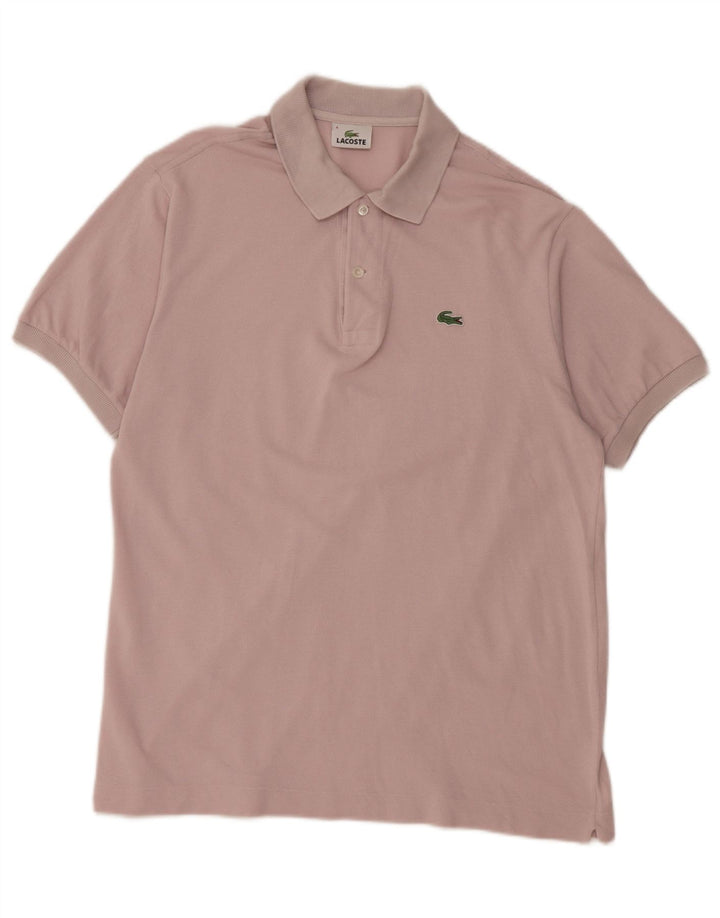 Мужская рубашка-поло Lacoste, размер 4, средний розовый хлопок, размер 4