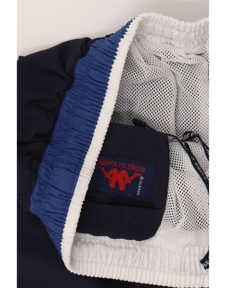 KAPPA Boys Sport Shorts 13-14 Years XL Navy Blue Polyester Vintage Kappa and Second-Hand Kappa from Messina Hembry 