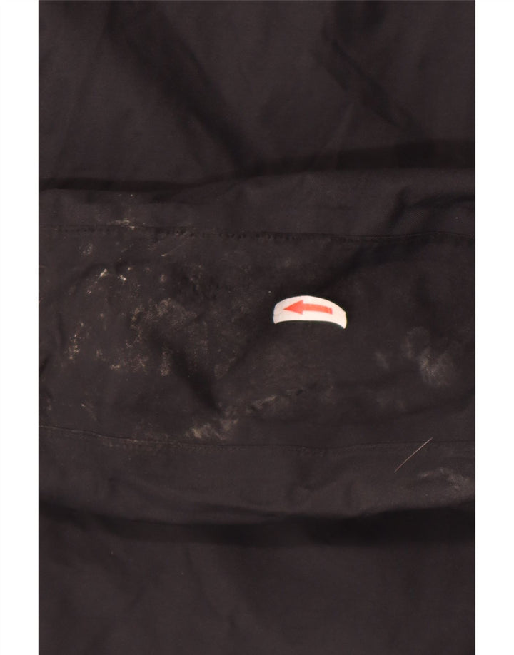 Мужская дождевик с капюшоном Jack Wolfskin UK 50 3XL, черный полиамид