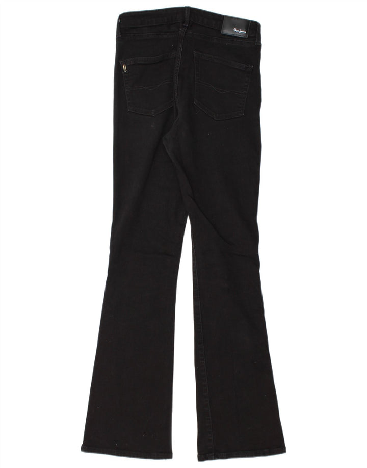 PEPE Jeans Женские расклешенные джинсы W26 L32 Черный