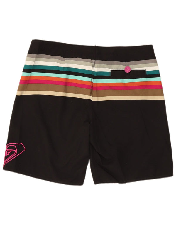 Roxy Mens Graphic Swimming Shorts Medium  Black Striped