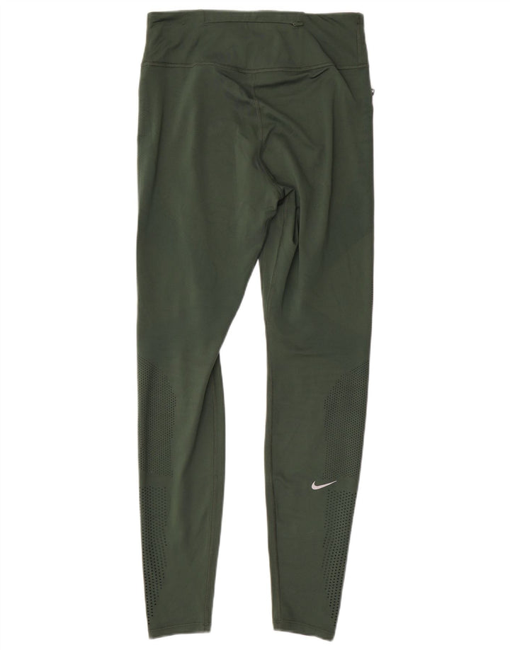 Женские леггинсы Nike Dri Fit UK 14, средний зеленый полиэстер