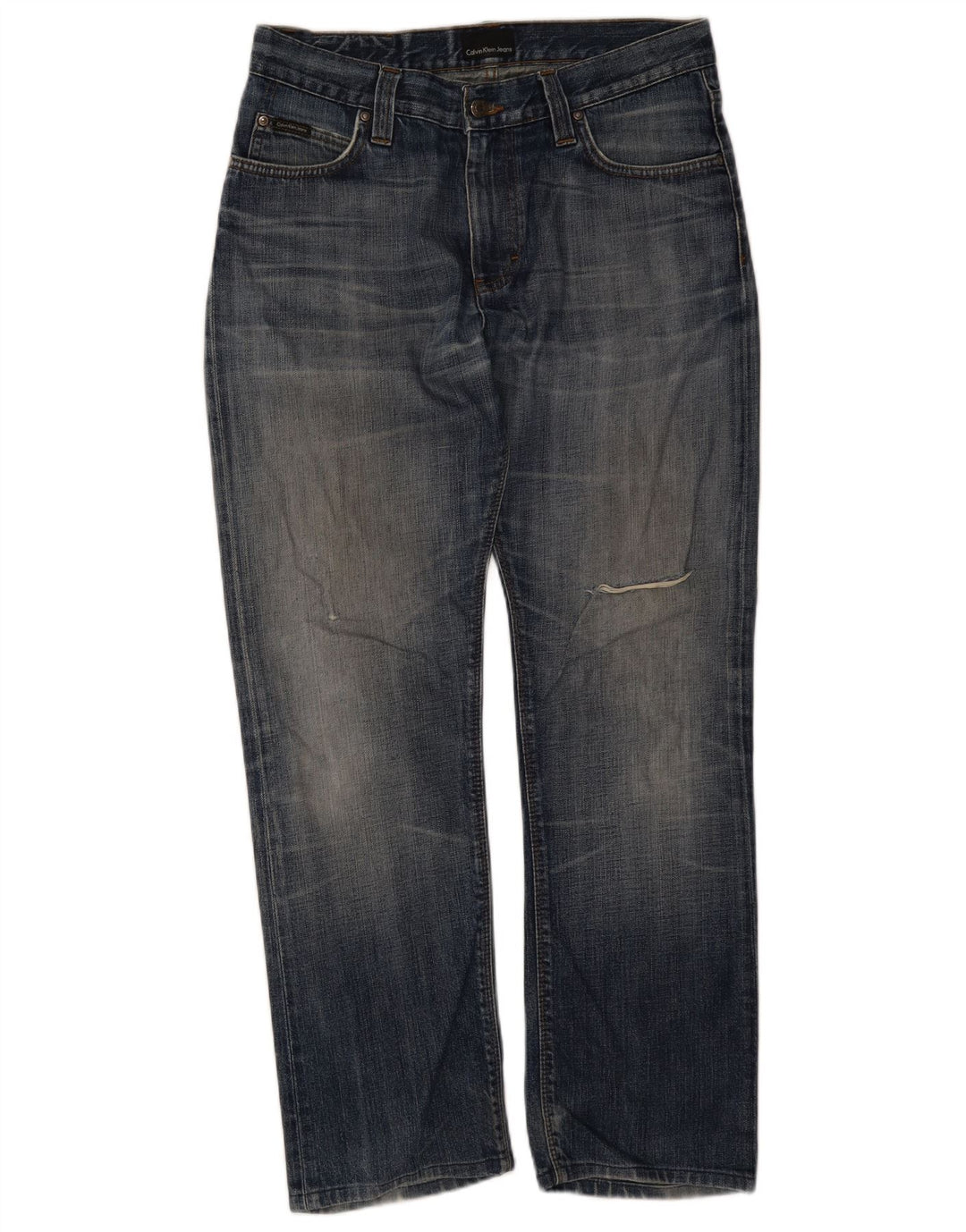 Мужские укороченные джинсы Calvin Klein W30 L23 синие