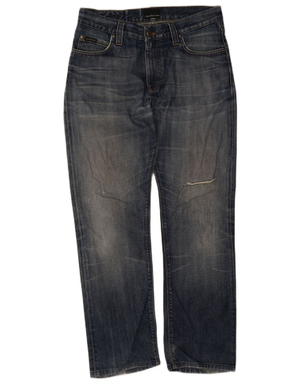 Мужские укороченные джинсы Calvin Klein W30 L23 синие