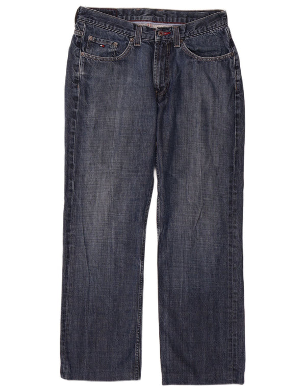 TOMMY HILFIGER Мужские прямые джинсы W32 L29 Темно-синий хлопок