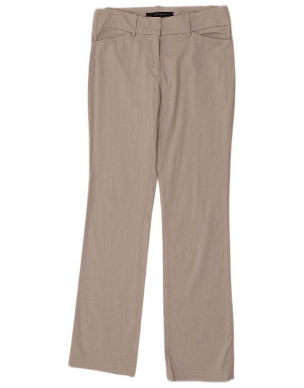 Женские прямые повседневные брюки Zara EU 36 XS W26 L30, серые, хлопковые