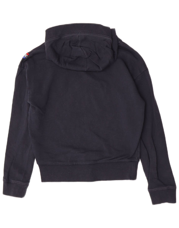 Женский джемпер с капюшоном Tommy Hilfiger UK 10, маленький темно-синий, хлопковый