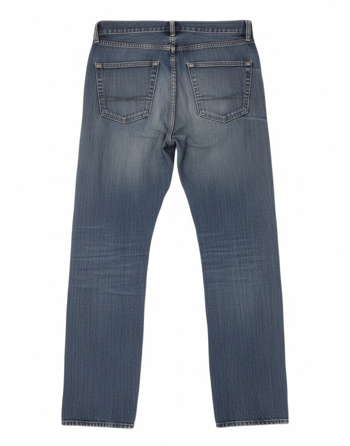 Мужские прямые джинсы Hugo Boss W33 L32, синий хлопок