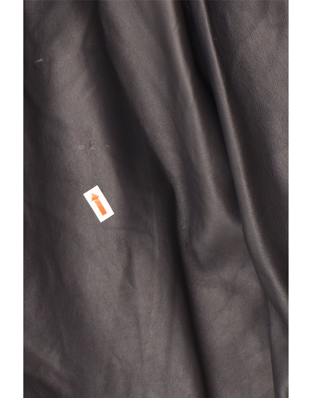 Винтажное женское кожаное пальто оверсайз IT 44 Medium Black Leather Classic