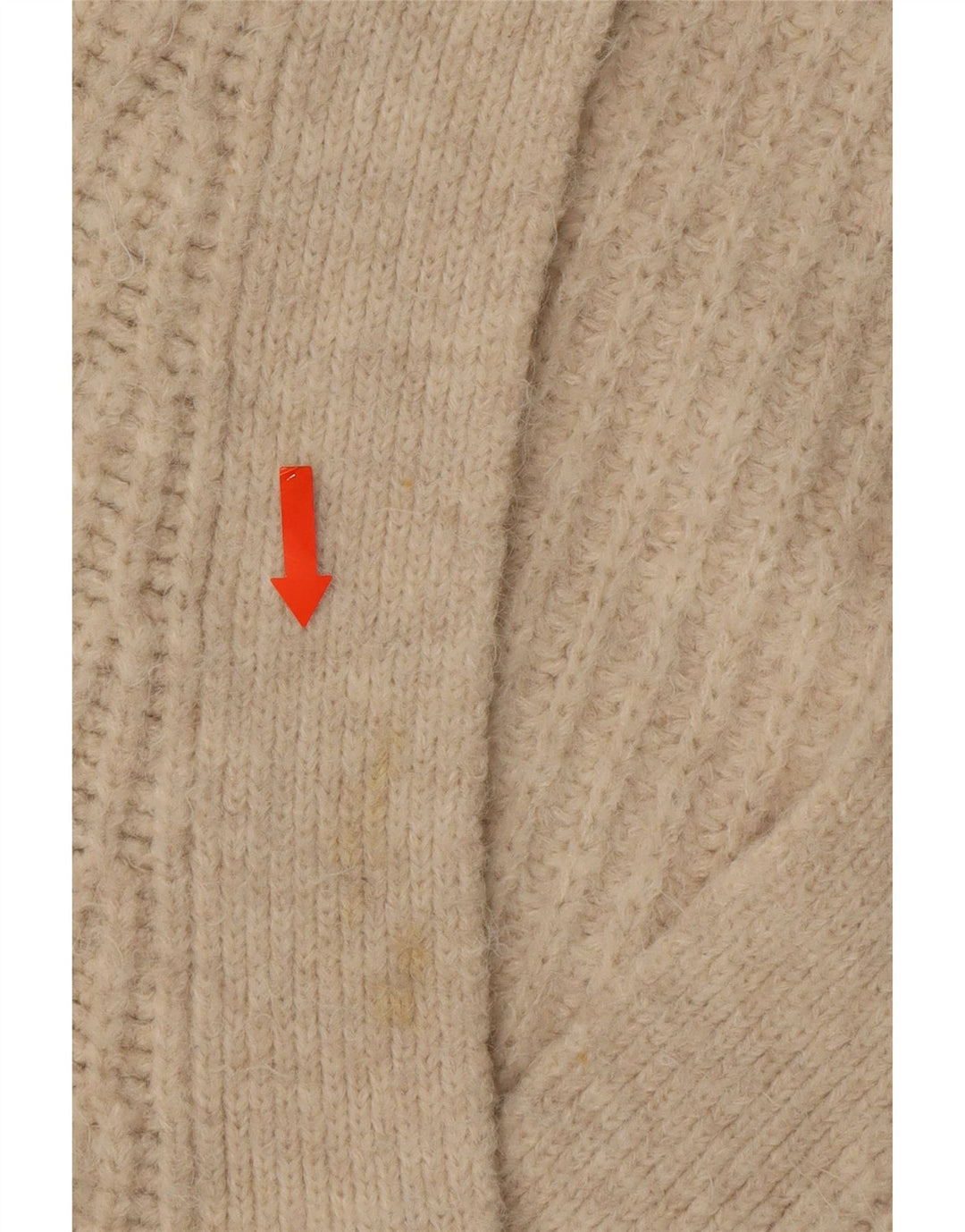 ZARA Womens Oversized 3/4 Sleeve Cardigan Sweater UK 14 Medium Beige Vintage Zara and Second-Hand Zara from Messina Hembry 