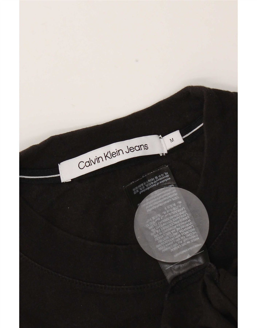 Мужская футболка Calvin Klein Jeans, средний черный хлопок