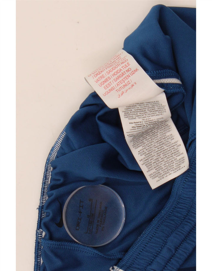 Спортивные шорты NIKE для девочек Dri Fit 12–13 лет, большие темно-синие цвета с блоками