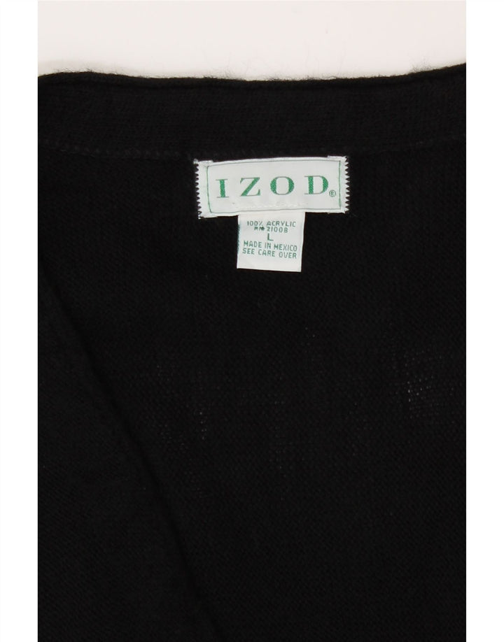 Мужской кардиган Izod, большой черный акрил