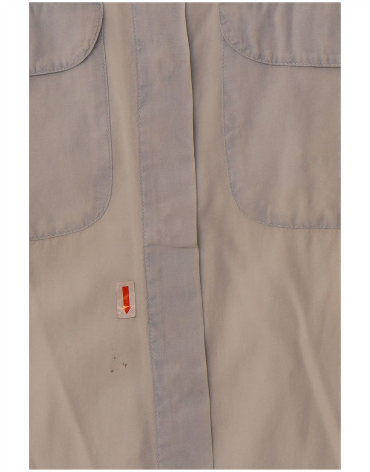 Женская рубашка без рукавов Armani Jeans UK 14, большой синий хлопок