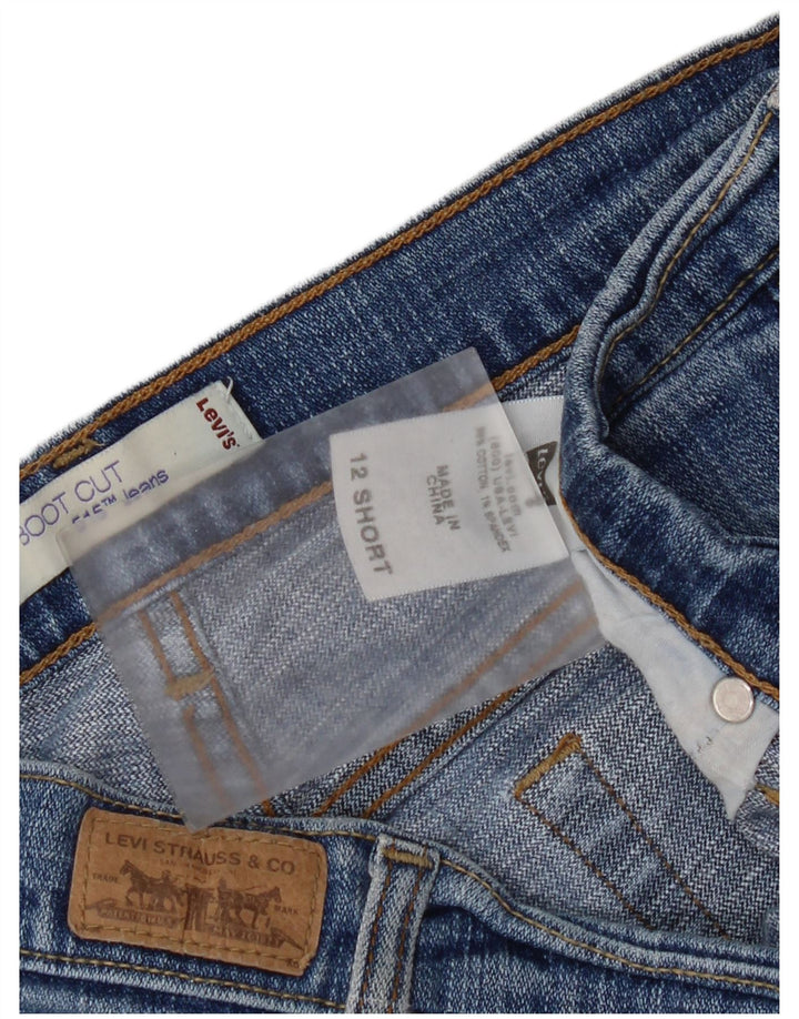 Женские джинсы Levi's 515 Bootcut, размер США 12, большие размеры W32 L29, синий хлопок